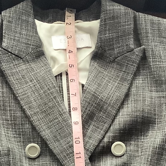 Escada blazer plaid, black & ivory, size 34 - Picture 15 of 15
